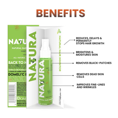 DomeliC Natural Hair Inhibitor - Permanent Hair Removal Spray